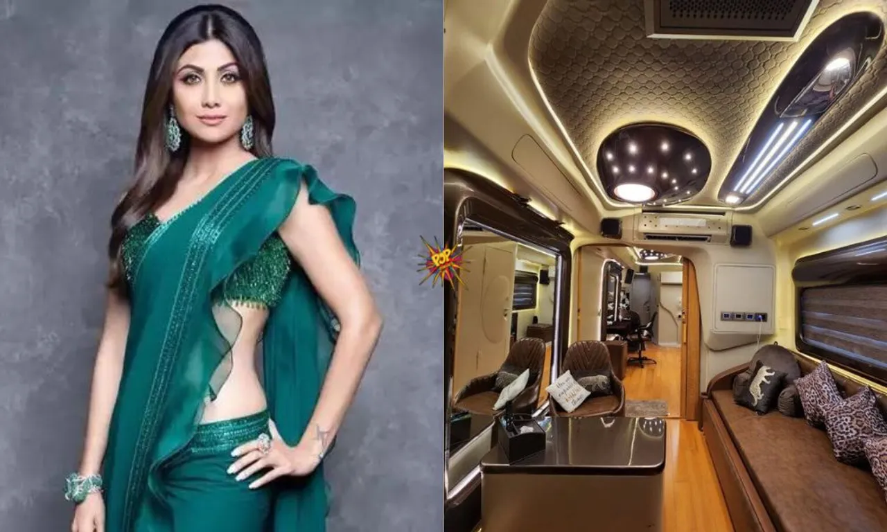 Shilpa Shetty's Self-Gifted Vanity Van Is Extravagant And More Than Luxurious; Here Take A Look!