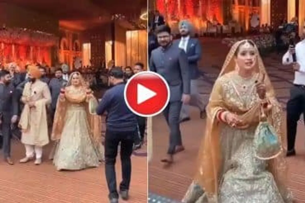 Viral Video: Bride and Groom Hit The Dance Floor as DJ Plays Their Favourite Punjabi Song. Watch!