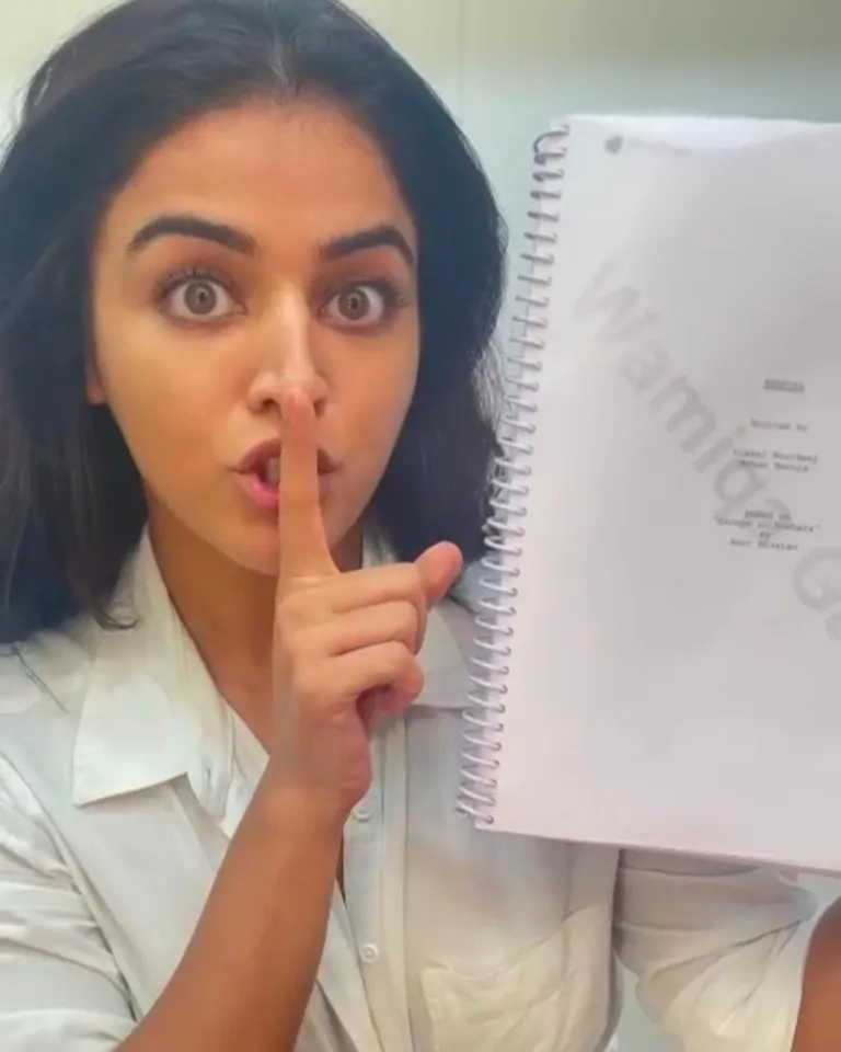 Wamiqa Gabbi shares a fun video - Being shooting for Vishal Bhardwaj's Khufiya in the capital!