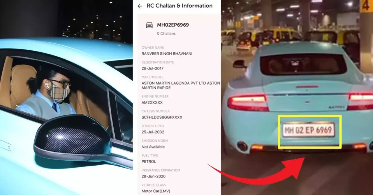 FACT CHECK : Ranveer Singh’s Aston Martin has a valid insurance policy, fake claims circulating online!