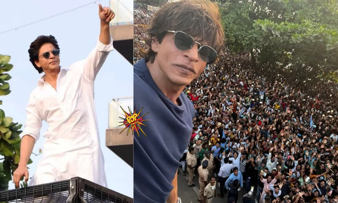 SRK Fans Thronged Social Media As Well As The Streets Of Mannat To Extend Eid Greetings & Have a Glimpse Of Superstar ￼