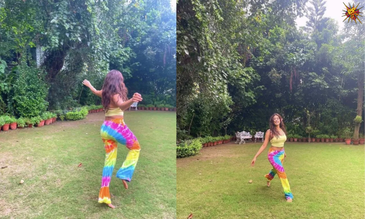 Janhvi Kapoor in Crop Top and Tie-Dye Pants for a Sunny Day is Fresh and Preppy