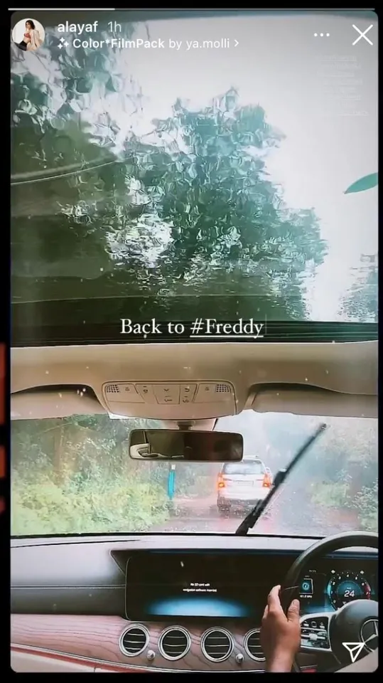 Alaya F returns on sets of Freddy at this location, read to find more!