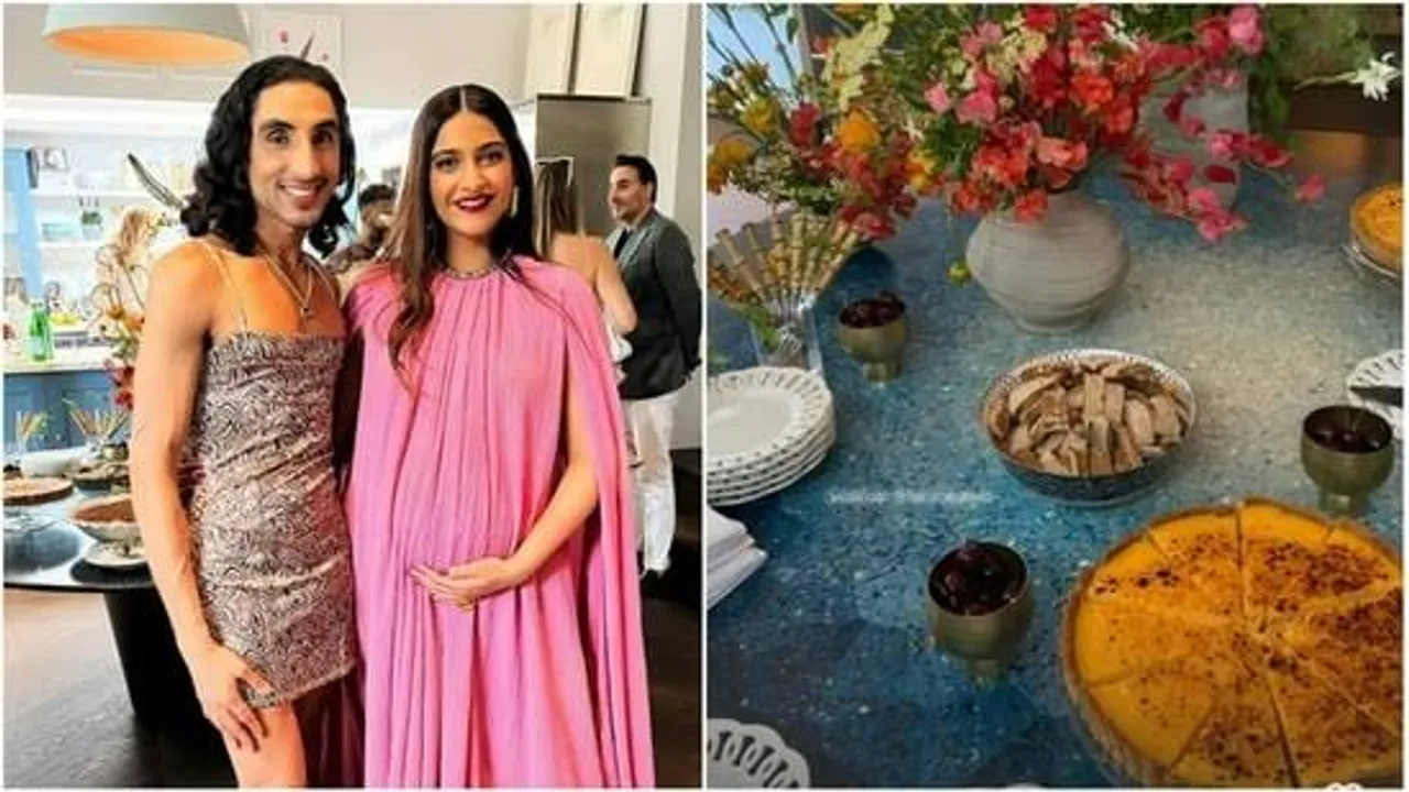 Mom-to-be Sonam Kapoor Is A Glam Diva At Her Chic-est Baby Shower Filled With Goodies And Cute Food!