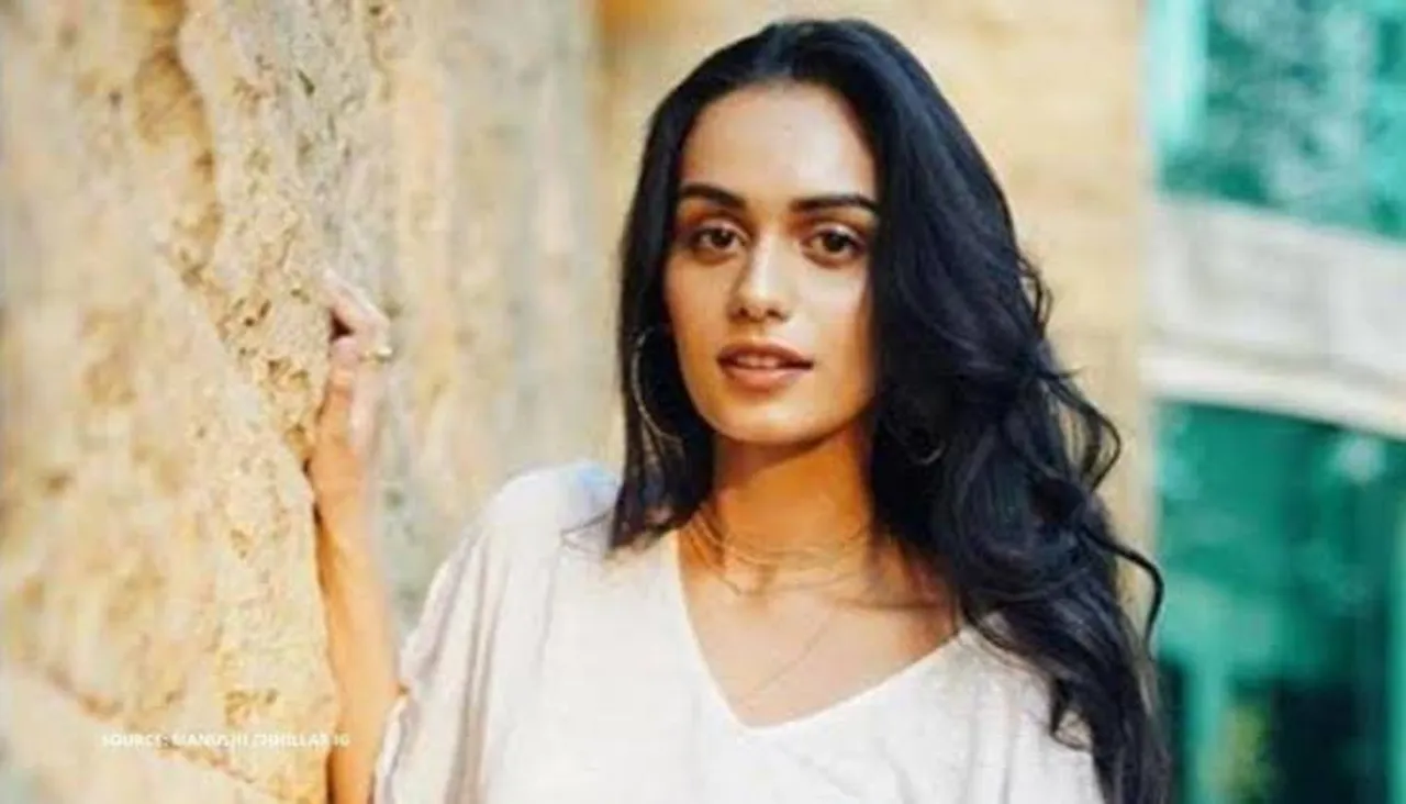 Scary when the sand-storm blew over us!’ : Manushi Chhillar got stuck in a sand-storm at the Thar desert during Prithviraj shoot!