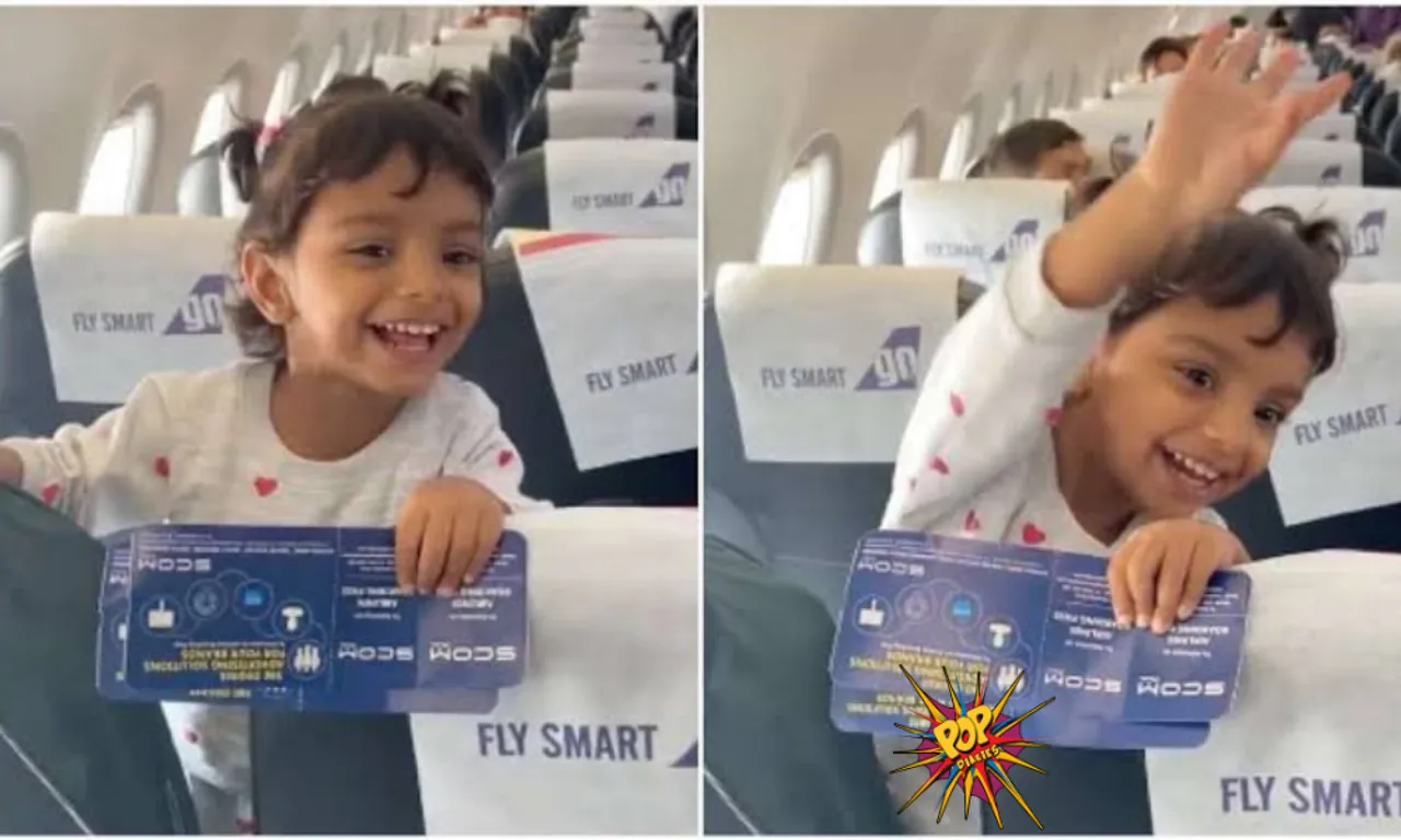 Adorable girls reaction on knowing that " Papa is the pilot of our flight", know what happened: