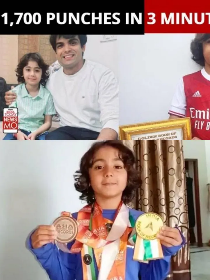 Unbelievable : An 8 Year Old Boy Made Guiness World Record of 1700 Punches In 3 Minutes, Know what Neeraj Chopra told him: