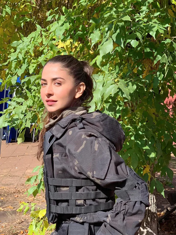 Malvika Raaj trains in combat action and self - defence for zee5 film Squad !