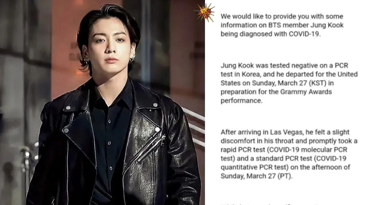 BTS Jungkook tests positive forcovid