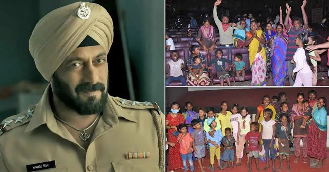 Salman Khan organises special screening of Antim for the underprivileged kids in Gaiety Galaxy!