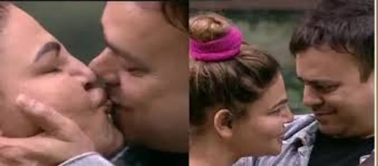 Bigg Boss 15: Rakhi Sawant blushes as husband Ritesh Kisses her , contestants cheer for them !