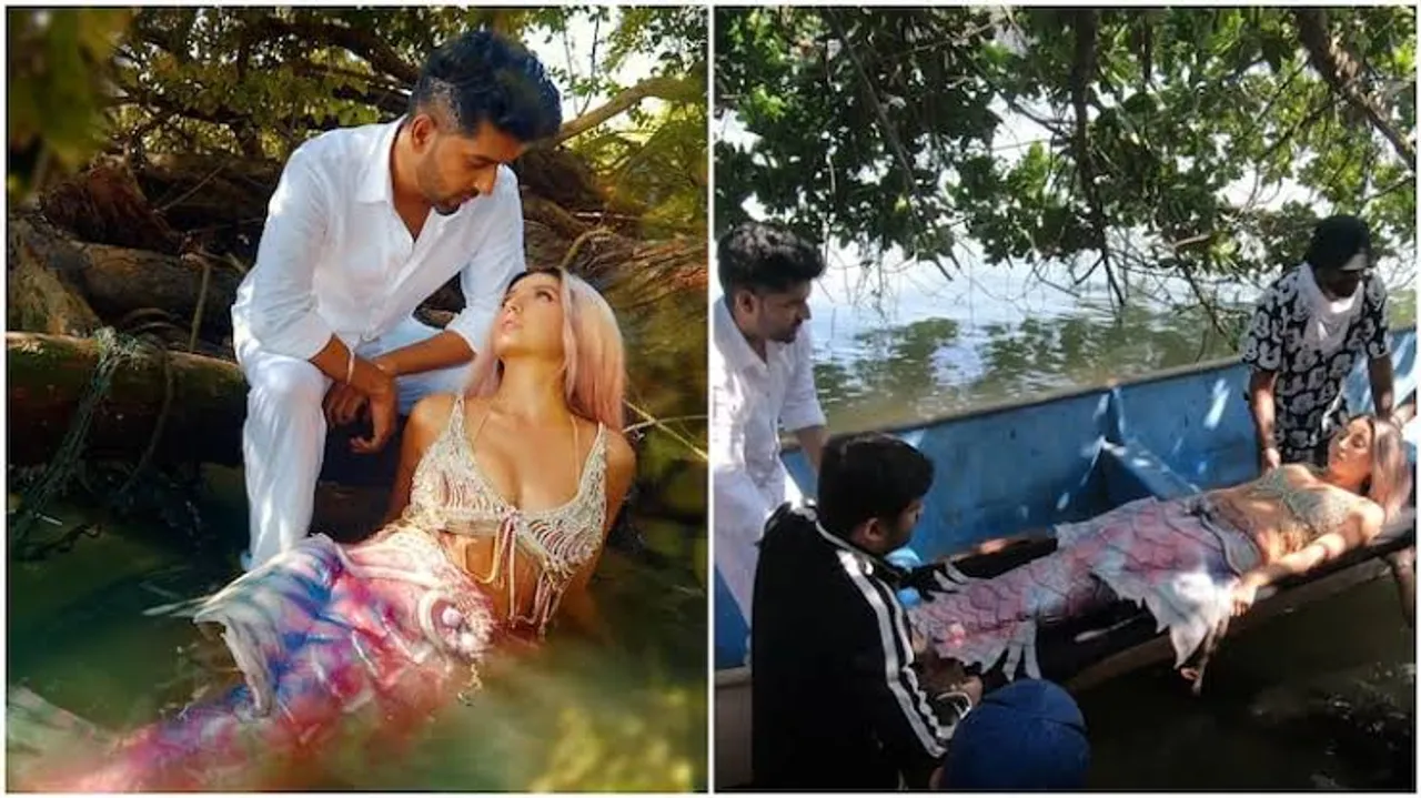 Nora Fatehi carried around on strechers on the set of 'Dance Meri Rani' , actress ordeal revealed in the video !