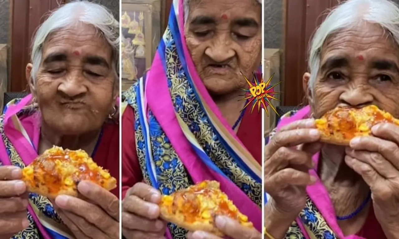 Internet reaction on the video of Desi Nani tries to eat pizza for first time; Have a look on the viral video!