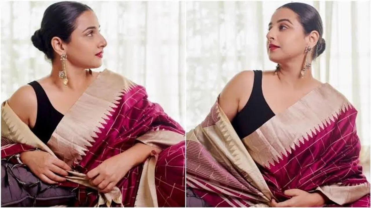 Vidya Balan pays a tribute to the passion of devotion of local artists on Handloom Day