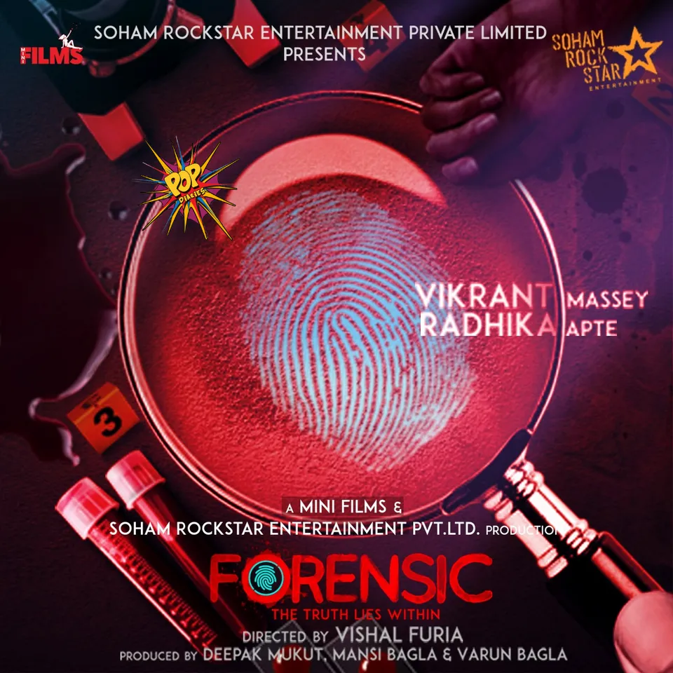 <em>Soham Rockstar Entertainment Pvt Ltd. and Mini Films bring together power packed performers, Vikrant Massey and Radhika Apte for an edge of the seat thriller titled “Forensic”; First Look Out!</em>