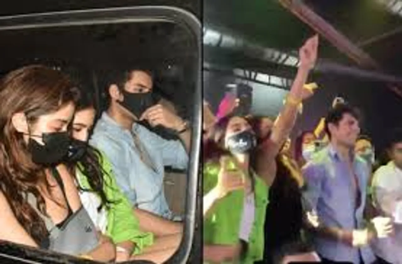 Sara Ali Khan, Janhvi Kapoor and Ibrahim Ali Khan groove to Brown munde at AP Dhillon's concert !