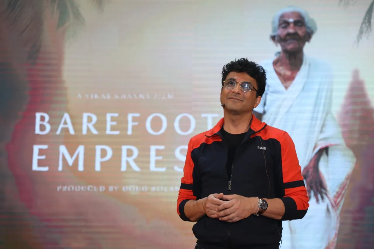 Vikas Khanna unveils the poster of his upcoming documentary Barefoot Empress based on the legendary Karthyayani Amma’s remarkable journey!