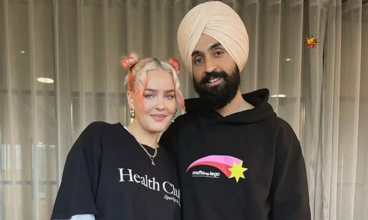 Diljit Dosanjh and English singer Anne-Marie Twinning In Black Outfits Is So Mesmerizing