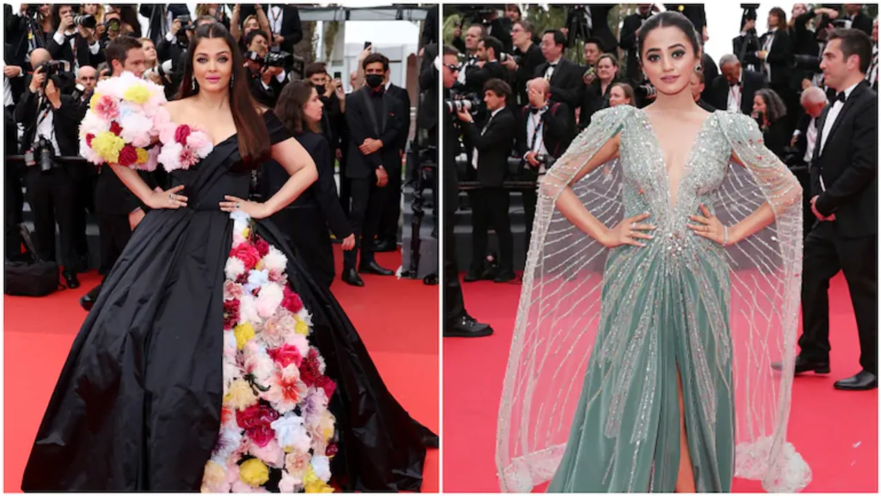 Helly Shah's Fangirl movement with Aishwarya Rai Bachchan at Cannes 2022!!