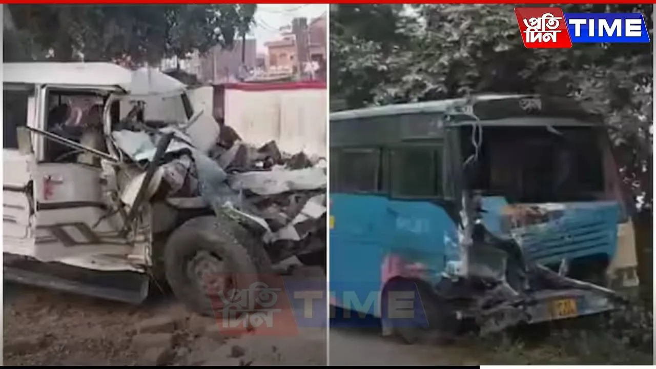Uttar Pradesh: Car-Bus Collision in Hardoi Leaves 5 Dead, 4 Injured