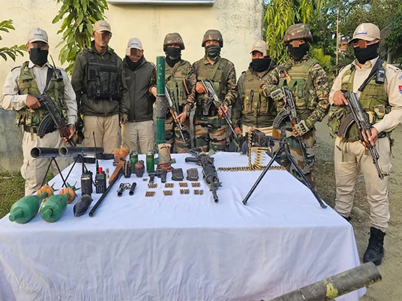 Massive haul of arms and explosveis recovered in Manipur