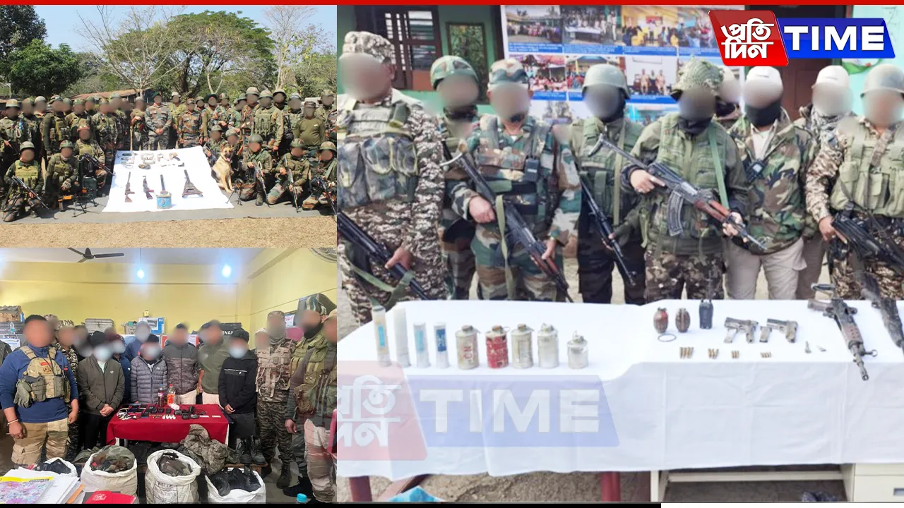 War-Like Stores and Weapons Recovered in Manipur; 16 Militants Nabbed