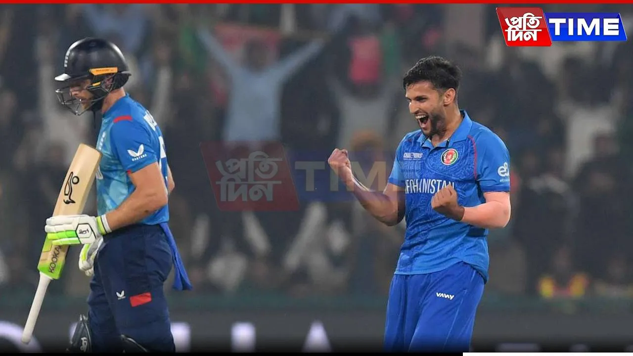 Omarzai Rips Through England’s Top Order as Afghanistan Win by 8 Runs