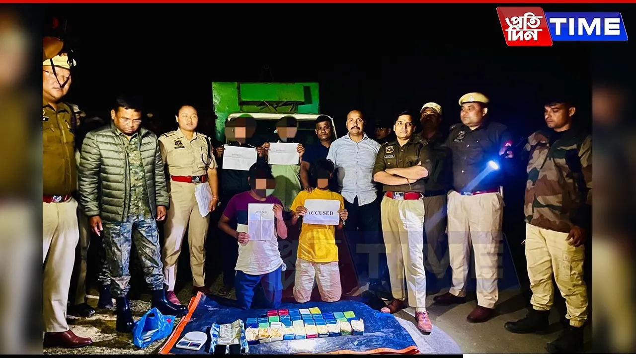 Drugs Worth ₹2.2 Crore Seized in Silchar; Two Apprehended
