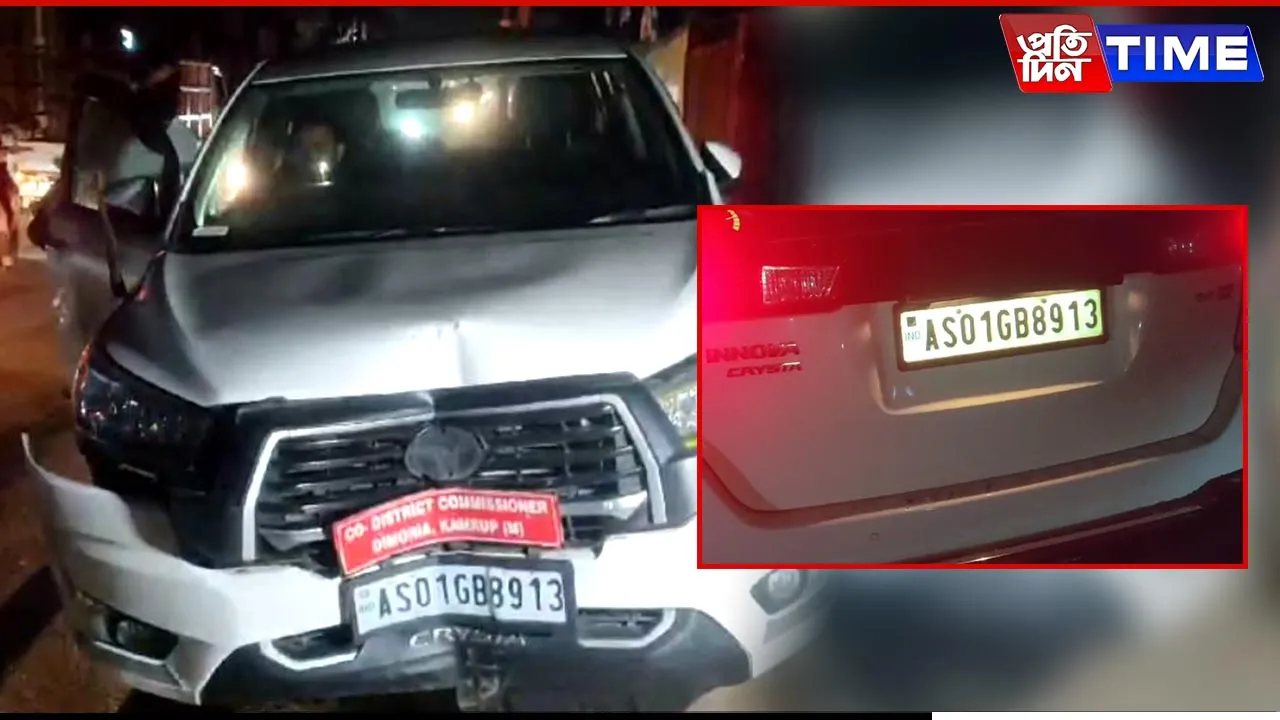 Drunk Driver Crashes Govt Vehicle into Electric Post