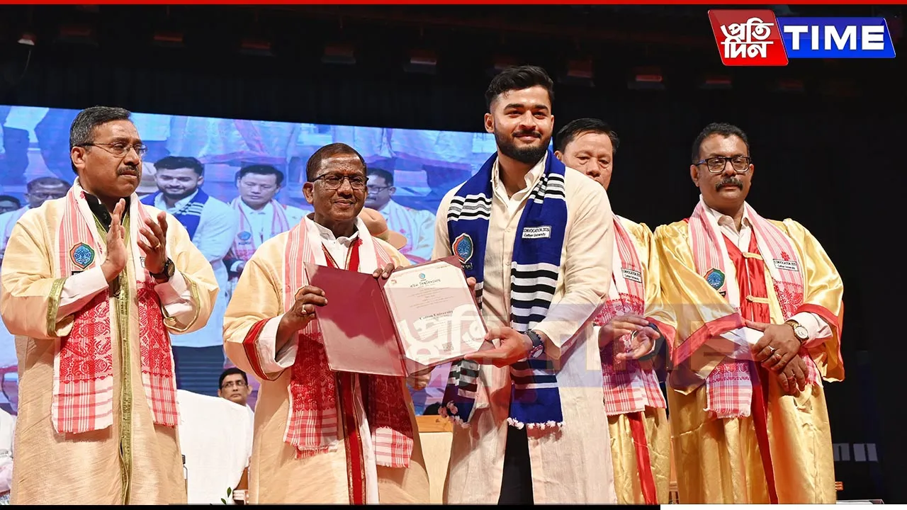 Riyan Parag Conferred Bachelor’s Degree in Sports at Cotton University Convocation