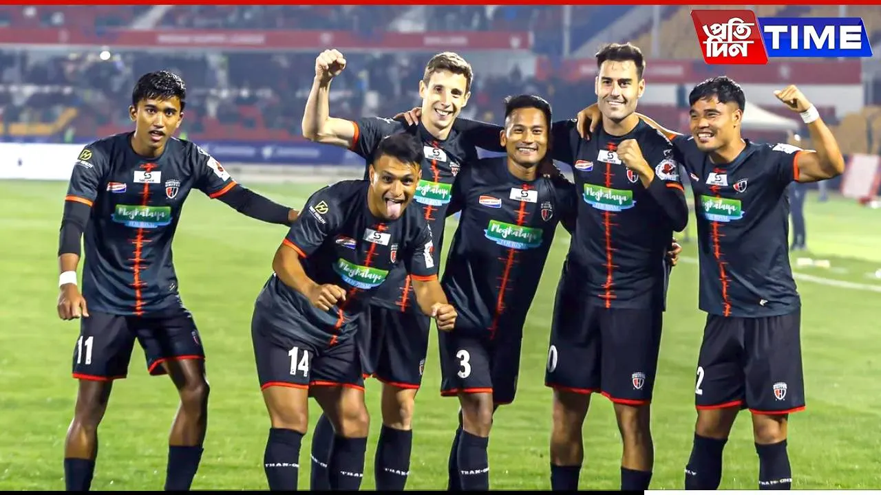 Ajaraie Shines as NorthEast United Rout East Bengal 4-0 in Shillong