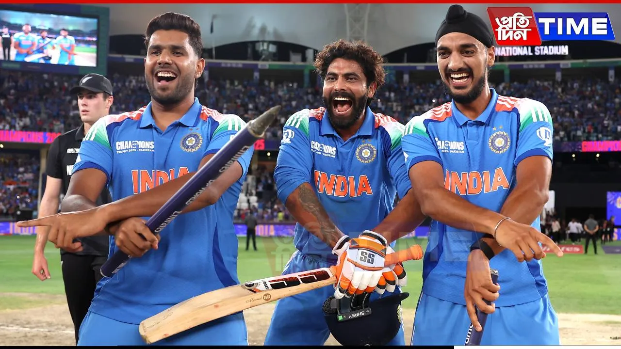 India Edge New Zealand to Claim Record Third Champions Trophy