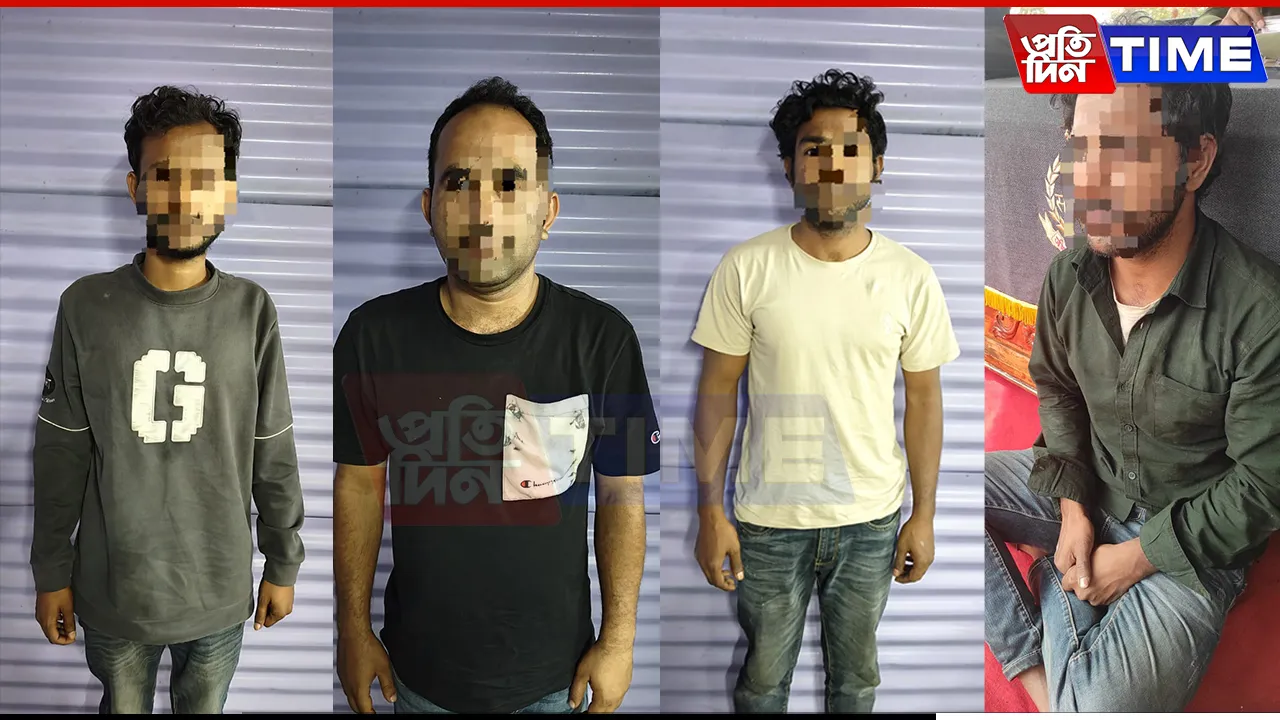 BSF Apprehends Four Bangladeshi Nationals Near South Garo Hills Border