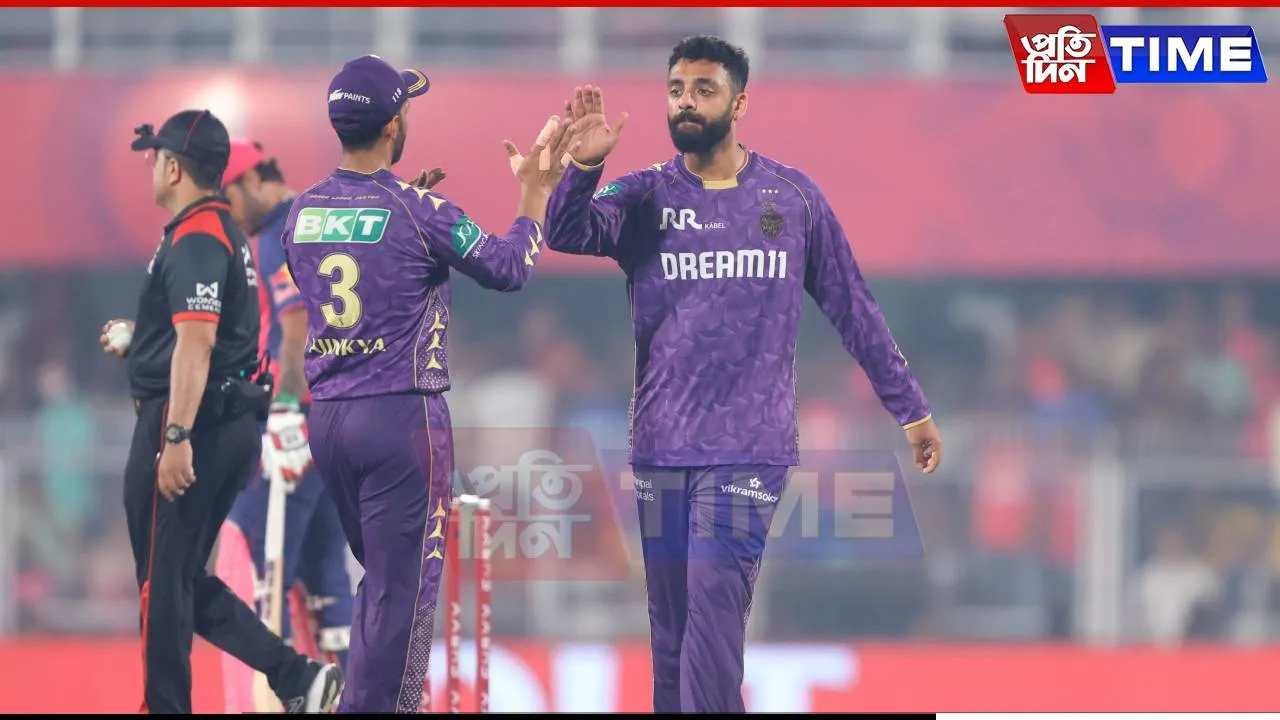 IPL 2025: KKR Spinners Stifle RR, Restrict Them to 151/9 in Guwahati