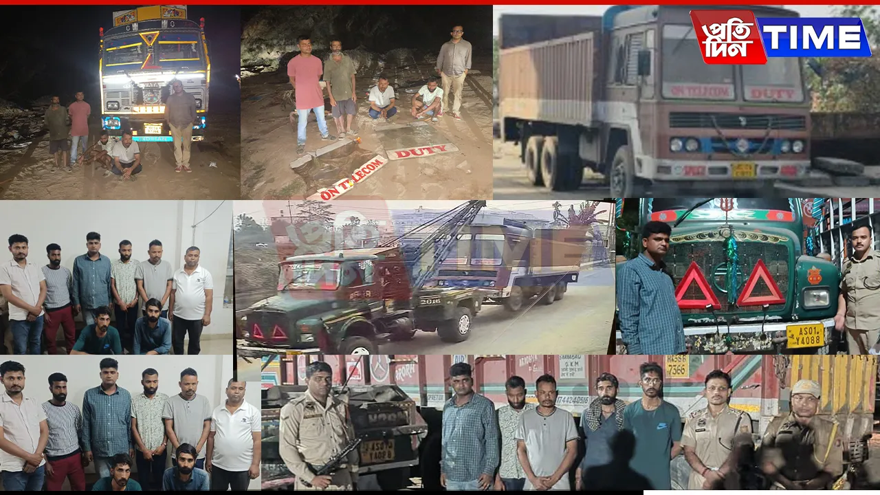 8 Arrested for Truck Theft in Guwahati, Stolen Vehicle Recovered from Scrapyard
