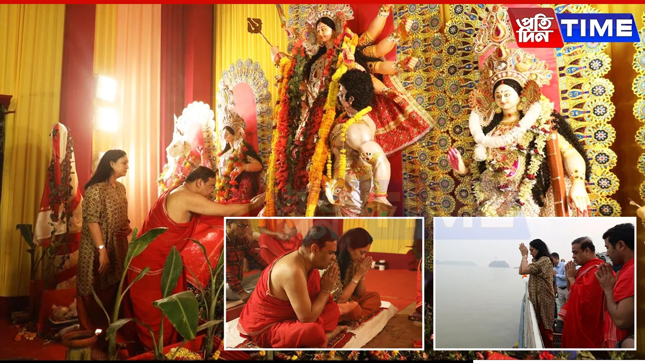 Assam CM Shares Spiritual Moments from Dashami Puja at his Residence in Guwahati