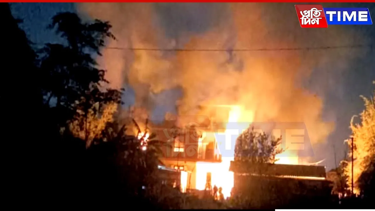 Manipur: BJP Minority Morcha President's House Set on Fire For Supporting Waqf Act