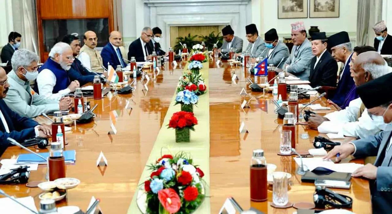 PM Modi, Nepal PM Hold Delegation-Level Talks in Delhi