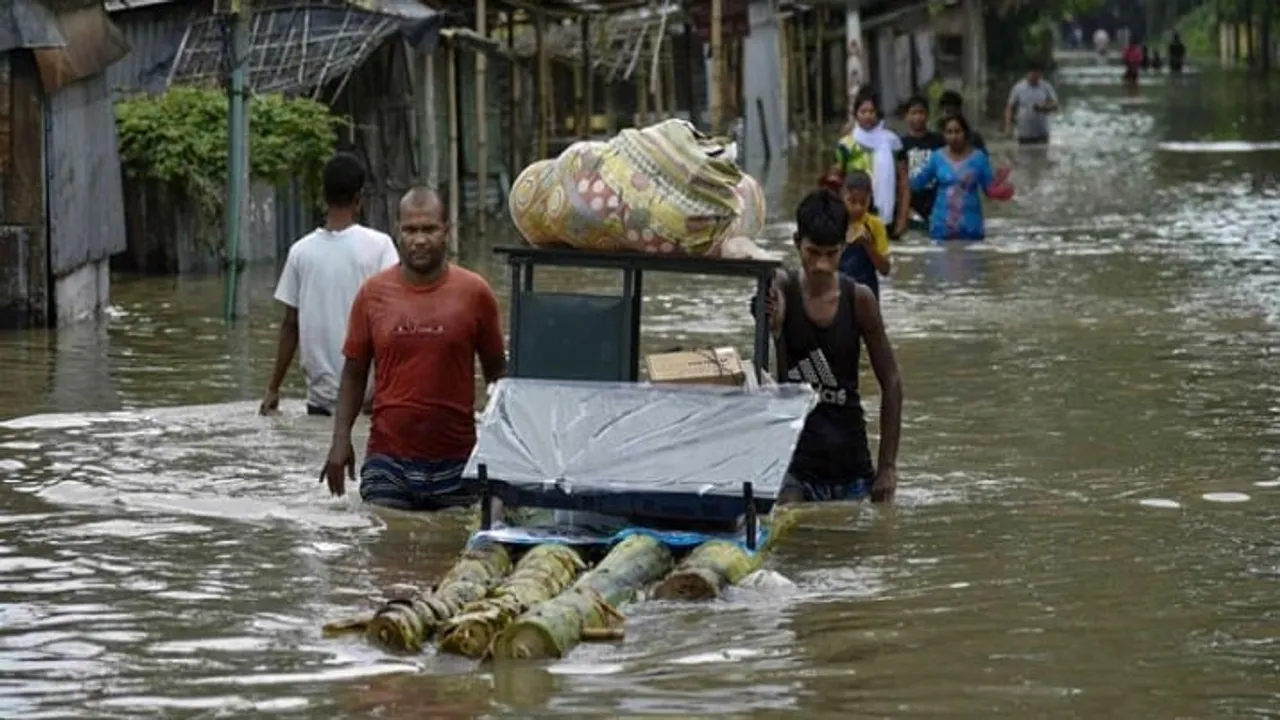 Around 57,000 People Affected Due To Floods In Assam 