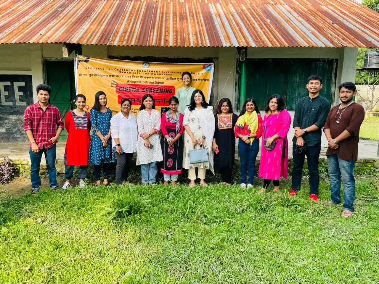 Dibrugarh University Students Run #HopesUpDrugsDown Campaign