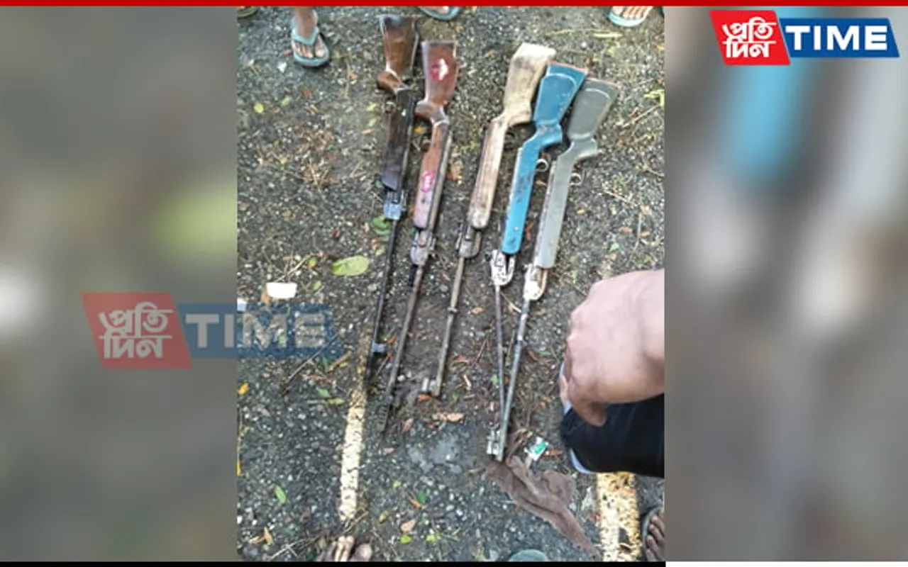 Assam: Air Guns Recovered from River in Lakhimpur