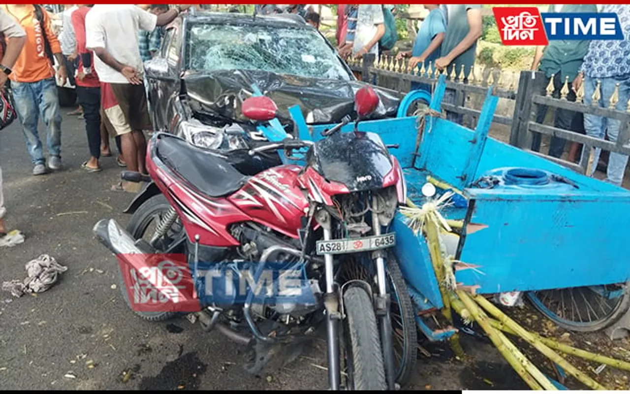 Guwahati: 3 Injured In Road Mishap At Bharalumukh