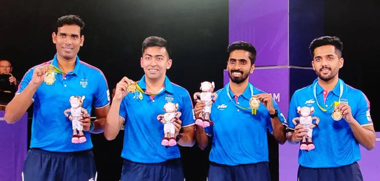 Men’s Table Tennis Team Wins India’s 5th Gold at CWG 2022