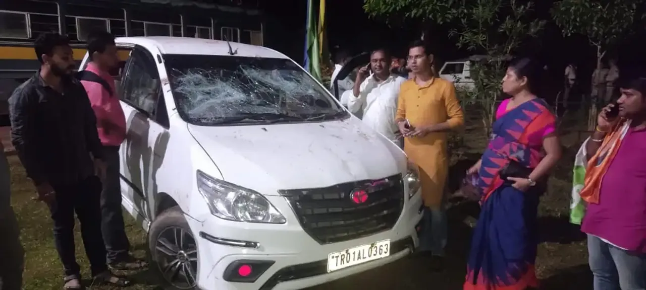 Tripura Youth Congress President Attacked During Political Event