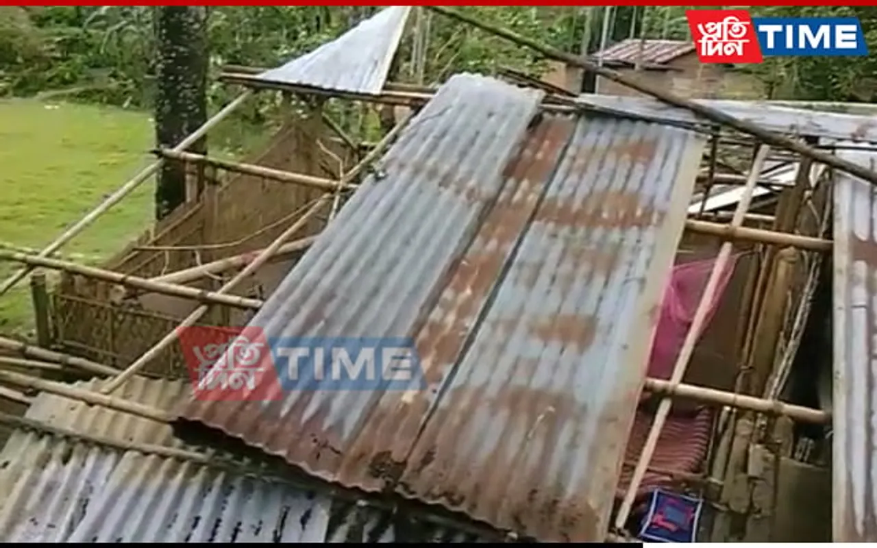 Cyclone Sitrang: Heavy Rainfall, Storm Destroy Houses in Nagaon