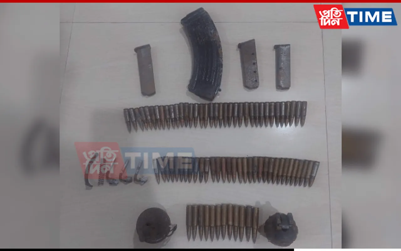 Assam: Diphu Police Recover Huge Cache Of Arms, Ammunition
