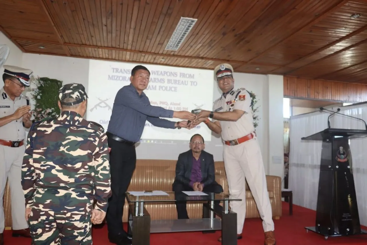 In a First, Mizoram Firearms Bureau Hands Over Confiscated Arms To State Police