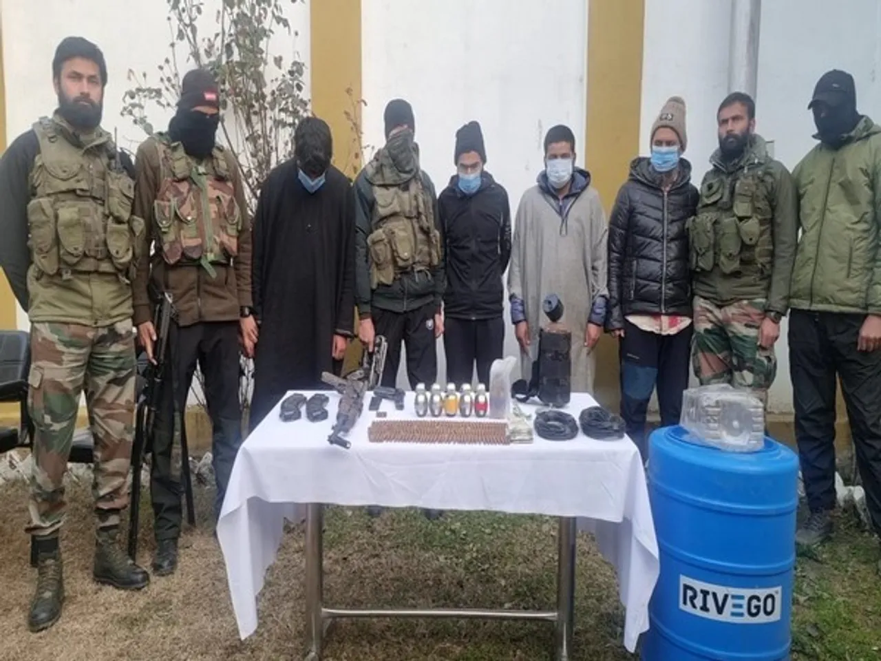 Hizbul Mujahideen Module Busted In J&K; Five Terror Associates Held