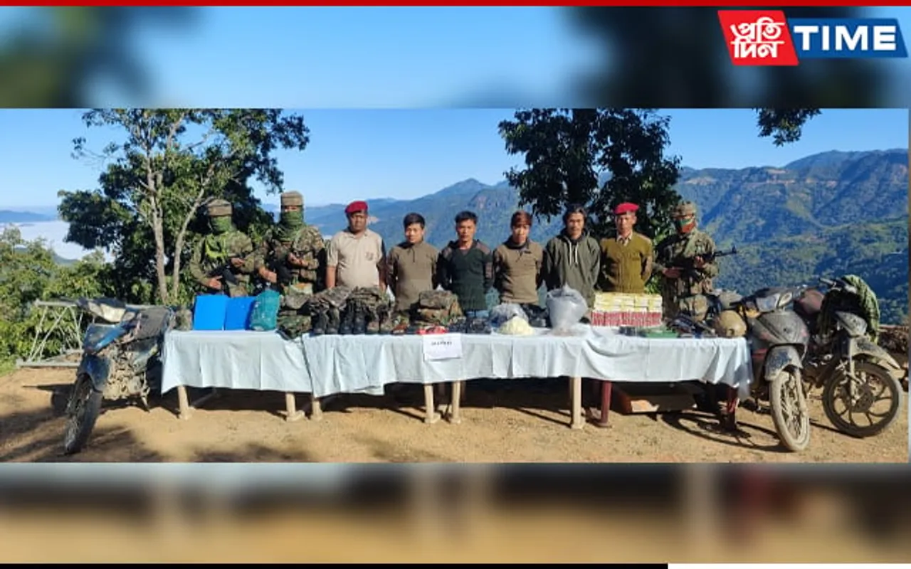 Mizoram: Huge Cache of War-Like Stores Recovered, 4 Myanmar Nationals Held