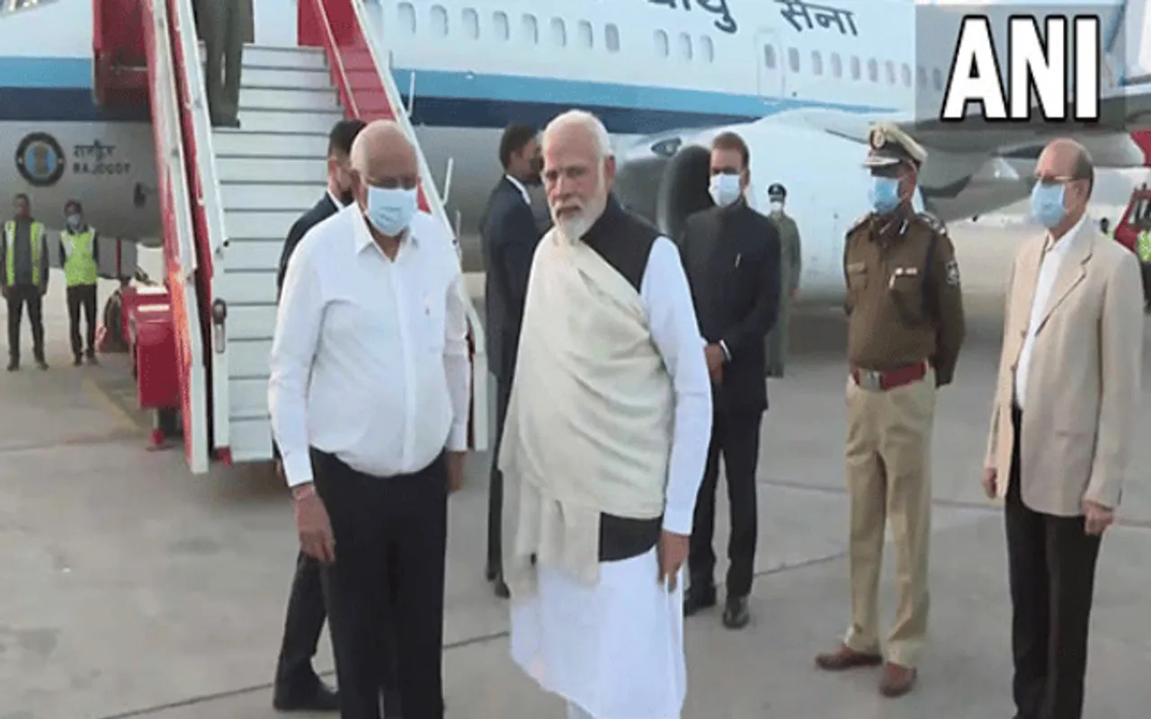 PM Modi Arrives In Ahmedabad After Mother's Death